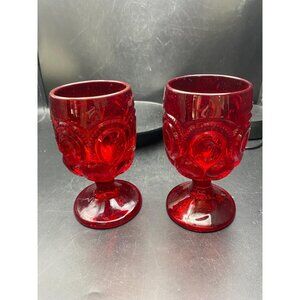 Moon N Star Red Goblets Set of 2